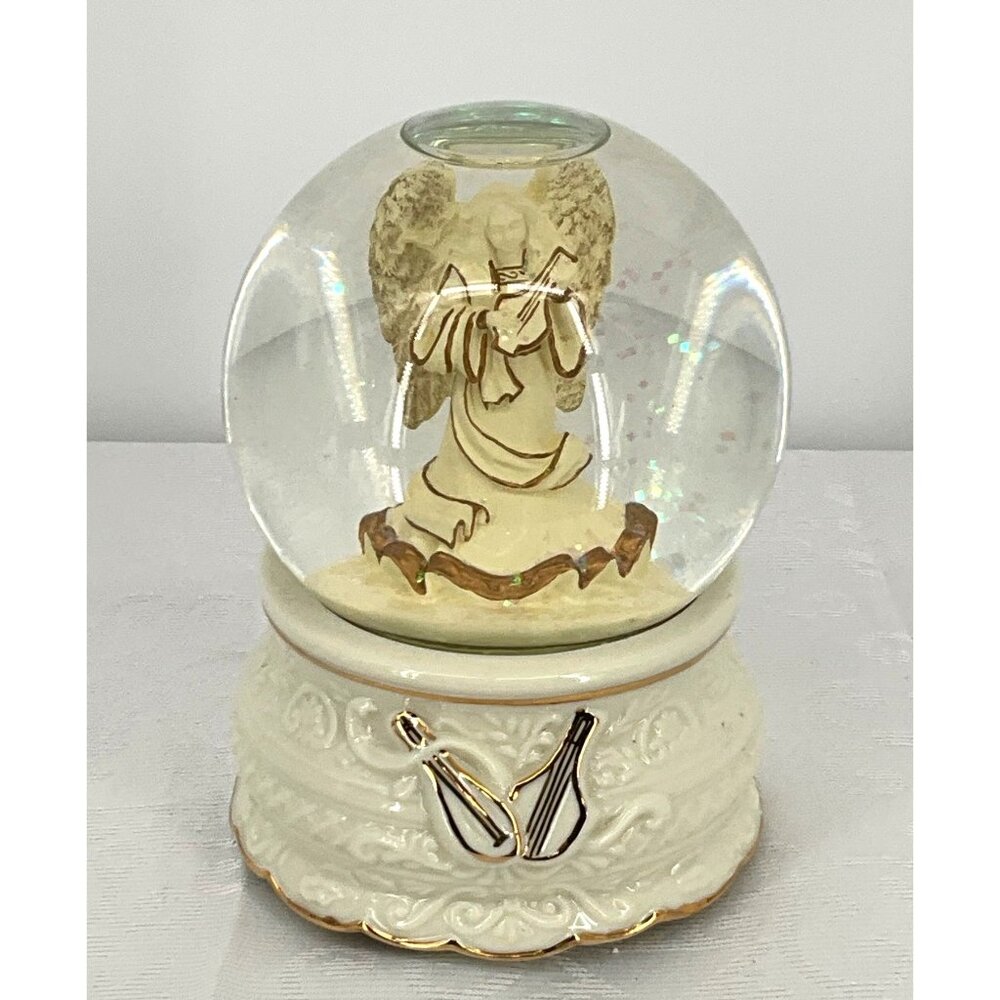Angel Snow Globe By The San Francisco Music Box Company Plays Hark the Herald An